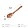 Espátula de Madera de Acacia con Mango Largo Más Vendida de Amazon, Cucharón de Madera, Juego de Cocina, Espátula para Freír de Teca, Tenedor para Ensalada, Transfronterizo