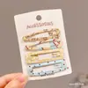 Presilhas de Cabelo Fofas de Desenho Animado para Meninas, Presilhas Bico de Pato com Bolinhas, Presilhas Laterais, Presilhas para Franja, Presilhas de Barraca de Atacado de Yiwu