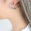 Estilo de corte francês, não desbota, elegante, temperamento, estilo Ins, moda nicho, pulseira, conjunto de brincos tridimensionais em relevo