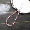 Cadena para Teléfono Móvil con Cuentas, Cordón, Funda de Teléfono Móvil, Colgante para Llavero, Colgante de Cadena Creativo Personalizado Anticaída