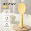 Pala de silicona para arroz de doble mango, autoportante, hecha a medida, apta para alimentos, resistente al calor, antiadherente, diseñada para usar con ollas arroceras eléctricas