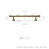 Manija Amarilla de Bambú Estilo Antiguo con un Diseño Minimalista Moderno para Cajones, Puertas de Armario, Gabinetes y Manijas Largas de Cocina