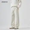 Ropa para Hombre Apo Pantalones de Lana Transfronterizos para Hombre en Invierno, Terciopelo Engrosado, Corte Recto Holgado con Caída, Pantalones Casuales de Negocios Anti-Arrugas