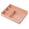 Caja de Almacenamiento de Escritorio con Separadores Grosos Apilables Organizador de Papelería Cajón Artículos Varios Cajas de Almacenamiento para Clasificación de Objetos Pequeños