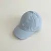 Chapéu de Verão Novo Estilo Ins Bordado Secagem Rápida Proteção Solar Boné com Aba Qiunan Kidsren para Meninos e Meninas Boné de Beisebol para Bebê