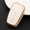 Adecuado para coche Toyota corona Carolina Camry borde dorado coche TPU pegamento flexible funda de llave todo incluido para mujer