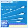 Lenço de Amostragem com Swab Descartável, Lenço de Amostragem Nasofaríngea de Fibra Artificial de Seda, Haste de Swab de Algodão para Amostragem Pode Ser Quebrada