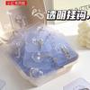 Fuerte acrílico transparente sin costuras tejido gancho doble gancho de seis piezas gancho snack al por mayor transfronterizo Baño Cocina parche