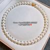 Colar de pérolas Shijia com fivela magnética incrustada de diamantes, corrente de clavícula com contas da moda estilo coreano feminino, elegante corrente de pescoço estilo frio e famoso no ciberespaço