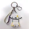 Brasil Argentina Messi Francia Bélgica Ronaldo Países Bajos Camiseta Doble Cara Llavero de PVC Colgante Regalo para Fan