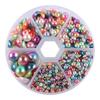 Cuentas sueltas semicirculares de fondo plano ropa zapatos y sombreros sin agujeros perlas de imitación DIY cuentas multicolores materiales decorativos