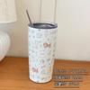 Taza térmica original linda de gato acero inoxidable 304 taza térmica campus fuera de casa avanzada portátil taza de café