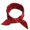Bufanda Cuadrada de Algodón 100% Puro Estampado Paisley Flor de Anacardo Bufanda para la Cabeza Bufanda para el Cuello Estilo Retro Americano bandana