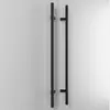 Manija de Puerta de Vidrio Cepillado Dorado de Lujo Ligero Manija de Puerta de Madera Maciza Manija Grande de Acero Inoxidable de Gama Alta Manija de Puerta Corredera