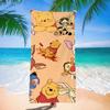 Toalla de Playa de Dibujos Animados de Winnie the Pooh para Nadar en el Mar, Toalla de Baño de Dibujos Animados de Secado Rápido y Absorbente, Linda y Personalizada Especial para Bañarse