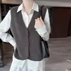 26 Lançamento Inverno Novo Tricô de Lã Pura Ponto Musgo Gola V Colete Cardigan Cor Sólida Sem Mangas Camada Superior Shrug