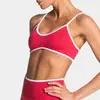 Novo Estilo Europeu e Americano Sutiã de Yoga com Estampa de Leopardo e Alças Finas, Alta Elasticidade, Efeito Emagrecedor, Suporte de Sustentação, Lindo Design nas Costas, Adequado para Corrida ao Ar Livre, Sutiã Fitness Absorvente de Suor