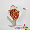 Um criativo fecho de ameixa em pó de caracol tridimensional, vegetal, carne, suflê, gourmet, resina, ímã de geladeira, pasta, fornecimento direto da fábrica