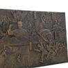 Escultura de Relieve de Vidrio a Gran Escala para Exteriores con Figuras tipo Cobre, Muro Cultural, Paisaje de Parque Cultural Estilo Chino, Paisaje de Relieve de Fibra de Vidrio
