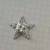 Estrella plateada lazo diamante AB accesorios de joyería DIY funda de resina para teléfono, materiales de decoración para agujeros de zapatos
