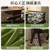 Silla de comedor estilo wabi-sabi, silla de uso doméstico de imitación madera, silla con respaldo de cojín suave estilo francés, silla para té de balcón, silla vintage Chandigarh