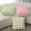 Amazon Almohada Nórdica Lana Tejida Cuadrada Tejida Cojín para Silla Cojín de Respaldo para Sofá Estilo Japonés