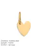 Chihang Jewelry Accesorios de Acero de Titanio Transfronterizos Etiqueta Joyería Corazón de Amor Logo Grabable Moda DIY Accesorios en Forma de Corazón