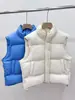 Popular Chaleco de Plumón de Pato Blanco al 90% con Cuello Alto para Mujer, Ropa de Abrigo para Otoño e Invierno 2026, Chaleco Cálido Casual Simple de Moda