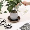 Suporte de base respirável para vasos de flores, tapete elevado para vaso de flores, suporte durável e espessado respirável anti-apodrecimento das raízes