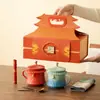 Juego de regalo de tazas de café para pareja estilo chino culturales y creativas de la Ciudad Prohibida, regalo souvenir práctico para clientes extranjeros durante las fiestas, personalizable