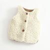Chaleco de Borrego Estilizado para Otoño e Invierno de 1 a 3 Años Chaleco para Bebés Niños y Niñas Chaleco Infantil Grueso Lindo