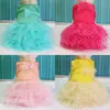 Moda Nuevos Suministros de Ropa para Mascotas Chifón Princesa Talla Perro Gato Falda Teddy Pomerania Vip Primavera y Verano