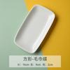 Venta de Fábrica Plato Blanco Puro de Porcelana de Hueso para Hotel para Toallas Se Puede Personalizar con Logo, Mesa de Restaurante Club Cerámica Soporte para Toallas Tangshan