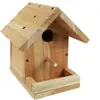 Nido de Pájaro de Madera Puede Ser DIY Material para Casa de Pájaros Set Puede Ser Colgado Nido de Pájaro Pequeño Decorativo Pájaro Alimentador Hecho a Mano Nido de Pájaro