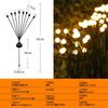 Lámpara de Diente de León Solar Lámpara LED de Jardín Lámpara Decorativa Exterior Paisajística Lámpara de Piso para Plantas Lámpara de Suelo Lámpara de Césped