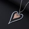Cadena de suéter Amazon Explosions para mujer, collar largo de aleación de joyería europea y americana exagerada con diseño geométrico de amor, de lujo ligero y de alta gama