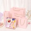 Bolsa de Regalo Naranja, Bolsa de Papel para Souvenirs, Bolsa de Compras para Ropa, Bolsa para Empacar Regalos de Cumpleaños, Bolsa de Regalo para Labial de Cosméticos