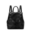 Mochila Geométrica de Diamantes para Mujer 2025 Nueva Moda Versátil Bolso de Mujer Estilo Coreano y Japonés Mochila de Color Sólido con Cordón Venta al por Mayor