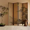 Nueva Pantalla Estilo Zen Chino Divisor Antiguo Wabi-Sabi Sala de Estar Bloqueo Comedor Estética Dinastía Song Fondo Estilo Chino
