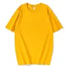 Fabricante fornece camisetas de algodão de verão, camisas básicas masculinas de manga curta, blusas casuais largas, mangas curtas com gola redonda