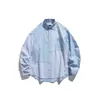Ropa Vintage Yidao Otoño 2026 Nuevo Estilo Japonés de Moda Nicho Diseño Patchwork Rayas Corte Holgado Camisa de Manga Larga