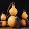 Recipiente de Calabaza de Vino Estilo Vintage para Transportar Vino, con Diseños de Jigong y Li Bai, Frasco de Vino Portátil para Exteriores Sellado con Cera