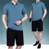 Trajes Casuais de Verão 2026 para Homens de Meia-Idade e Idosos, Roupa Esportiva de Verão, Camiseta de Verão com Gola Redonda e Manga Curta para Pais de Meia-Idade