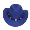 Sombreros para Hombre Transfronterizos, Sombreros Vaqueros Occidentales Europeos y Americanos, Sombreros de Jazz de Lana, Sombreros de Sol para Mujer para Exteriores, Sombreros Negros para Adultos