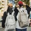Mochila Simple de Gran Capacidad Estilo Japonés Estampada para Mujeres y Hombres Mochila Escolar para Estudiantes de Secundaria y Preparatoria Retro Artística de Moda