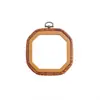 Estilo Retro Decorativo Imitación Madera Bordado Elástico Redondo 8cm Bordado Elástico DIY Bordado A Mano Punto de Cruz Auxiliar Venta Directa de Fábrica