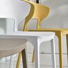Silla de Plástico Simple Nórdica Silla de Comedor Silla de Apoyo Informal de Ingeniería Respaldo de Silla Silla de Asignación Doméstica Silla de Esquina Foshan
