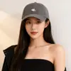 Gorra de Pico de Pato Bordada de Dibujos Animados para Mujer 2025 Nueva Circunferencia de Cabeza Grande Adelgazante Gorra de Béisbol Sombrero de Sol para Pareja de Estudiantes para Hombre