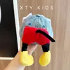 Gorra de Bebé Estilo Coreano Primavera y Otoño Nueva Gorra de Béisbol con Visera de Mezclilla Dibujo Animado Lindo Borde Suave Parasol para Bebé Niño y Niña
