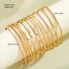 Pulseira larga dobrável exagerada de personalidade transfronteiriça, conjunto de pulseiras lisas, estilo indiano, pulseira de múltiplos círculos, atmosfera fashion